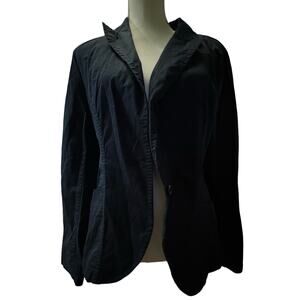 Womens Black Cropped Calvin Klein Jacket Size Large